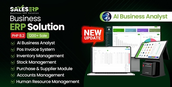 SalesERP – AI Powered Business ERP for Sales, Billing, Inventory, Accounting And HR v12.13