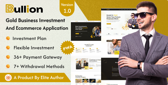 Bullion - Gold HYIP Investment And Ecommerce Application v1.0