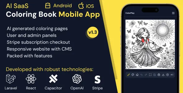 ColorPlay - AI SaaS Coloring Book Web App