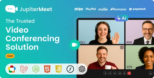 JupiterMeet - White Label Video Conference with AI & SaaS