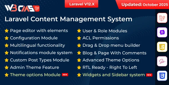 W3CMS-Laravel | Content Management System