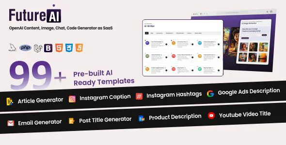 Future Ai - OpenAI Content, Image, Chat, Code Generator as SaaS