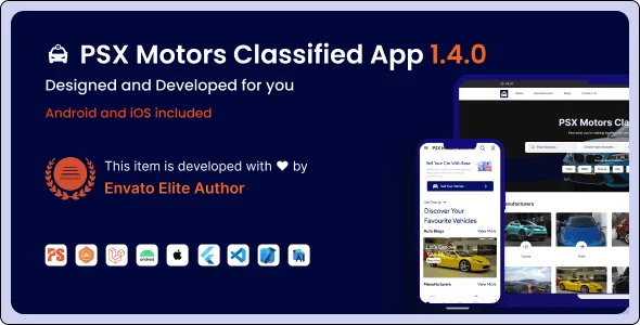 Motors Classified: Apps, Frontend Website and Backend for Car Dealership, Buy Sell, Listings|1.4.0