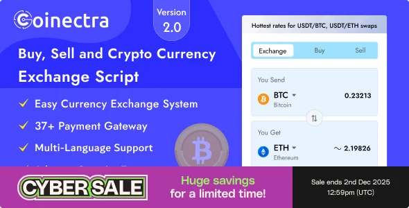 Coinectra - Buy, Sell, Staking and Crypto Currency Exchange Script
