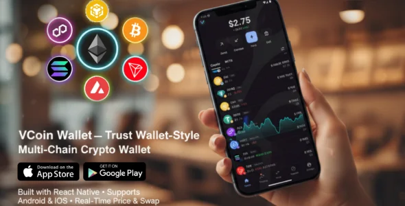 VCoinLab - Trust Wallet-style Multi-Chain Crypto Wallet