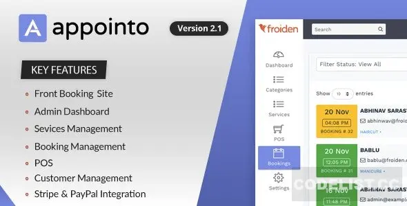 Appointo - Booking Management System - nulled