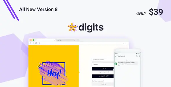 Digits v9.1.0.5 - WordPress Mobile Number Signup and Login