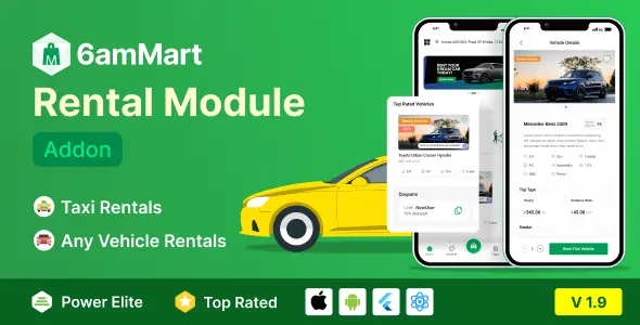 6amMart Car Rental Module Addon v1.9