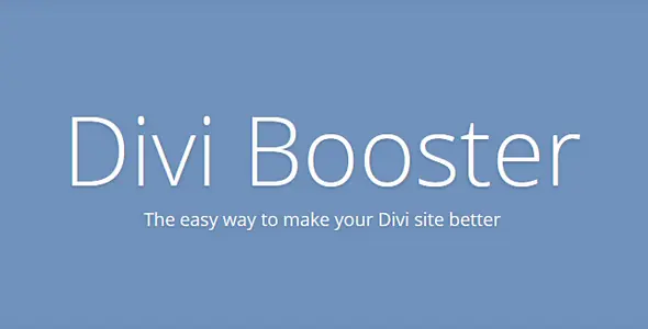 Divi Booster v5.4