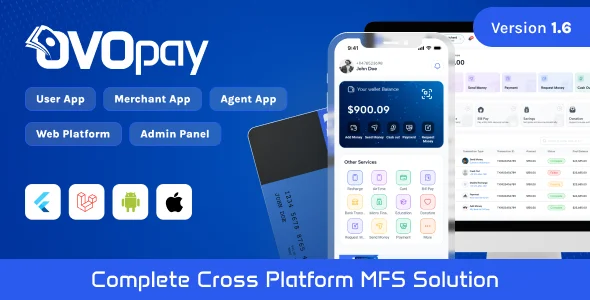 OvoPay v1.6 - Complete Cross Platform MFS Solution