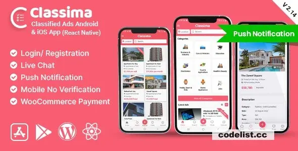 Classima - Classified ads Android & iOS App