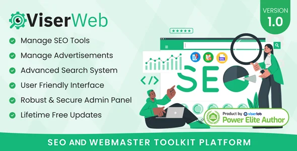 ViserWeb v1.0 - SEO And Webmaster Toolkit Platform - nulled