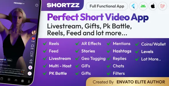 Shortzz - Tiktok Clone - Short Video App Live streaming App - 05 February 2026