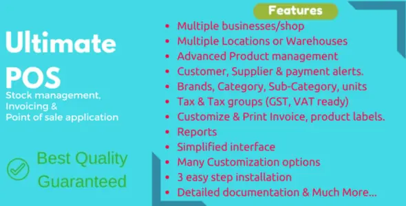 Ultimate POS v7.1 - Best ERP, Stock Management, Point of Sale & Invoicing application - nulled