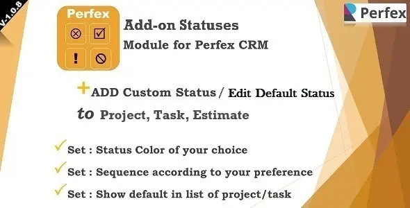 Add-on Statuses Module for Perfex CRM v1.0.8