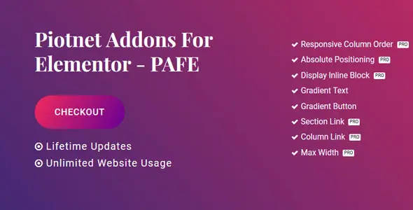 Piotnet Addons Pro For Elementor v7.1.69