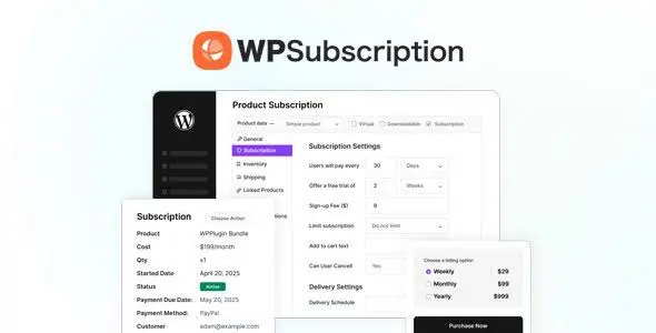 WPSubscription Pro 1.18.1