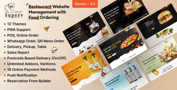 Superv v3.5 - Restaurant Website Management (Food Ordering) - nulled