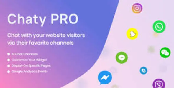 Chaty Pro – Floating Chat Widget, Contact Icons, Messages, Telegram, Email, SMS, Call Button