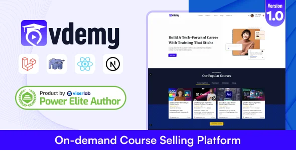 Vdemy v1.0 - On demand Course Selling Platform - LMS