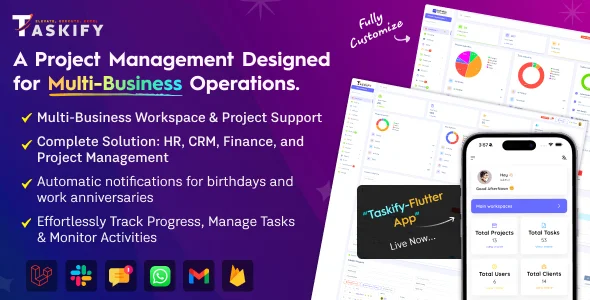 Taskify v2.0.2 - Project Management - Task Management & Productivity Tool