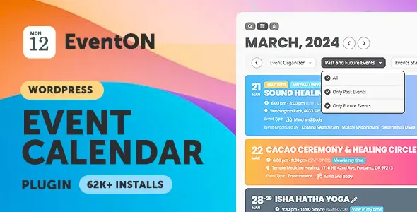 EventON v5.0.4 - WordPress Virtual Event Calendar Plugin