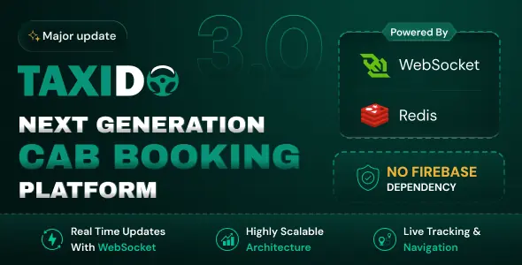 Taxido v3.0.1 - InDrive - Grab - Uber Clone
