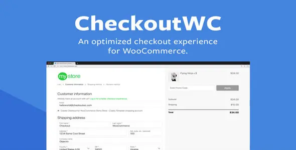 CheckoutWC v11.0.5 - Optimized Checkout Page for WooCommerce