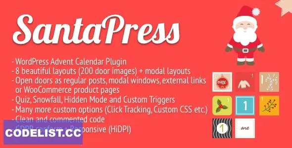 SantaPress  - WordPress Advent Calendar Plugin & Quiz