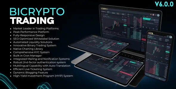 Bicrypto v6.3.0 - Crypto Trading Platform + Addons - nulled
