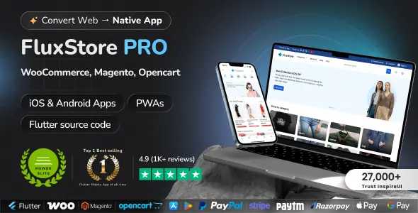 Fluxstore Pro - Flutter E-commerce Full App for Magento, Opencart, and Woocommerce v6.0