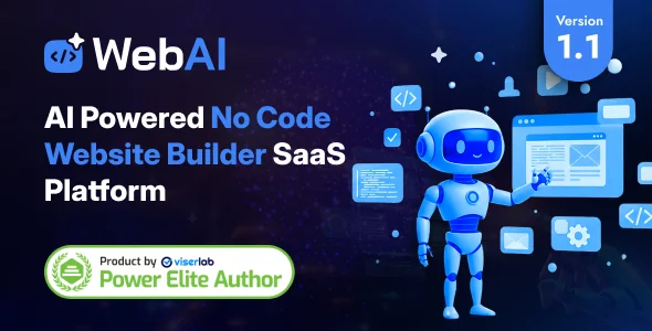 WebAI v1.1 - AI Powered No Code Website Builder SaaS Platform - nulled