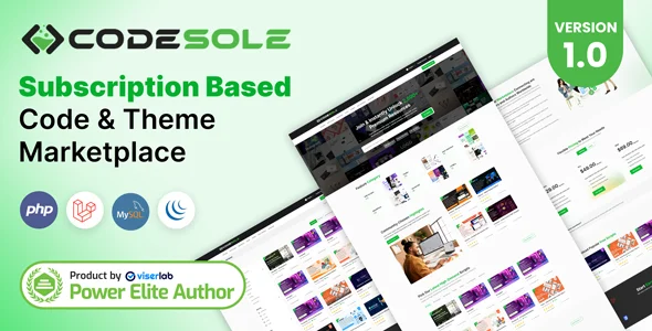 CodeSole v1.0 - Subscription Based Code And Theme Marketplace - nulled