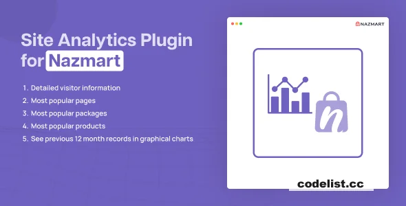 Site Analytics Plugin - Nazmart Multi-Tenancy eCommerce Platform (SAAS)