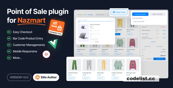 POS (Point Of Sales) Plugin - Nazmart Multi-Tenancy eCommerce Platform (SAAS)