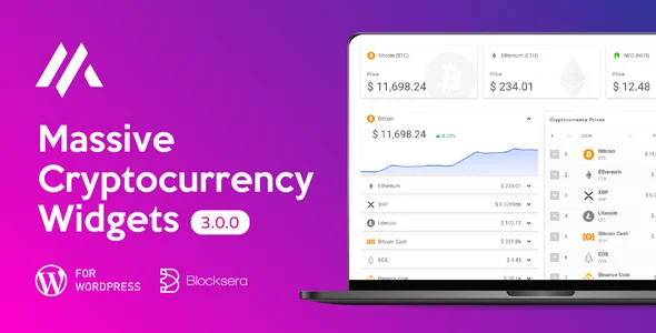 Massive Cryptocurrency Widgets v3.3.1