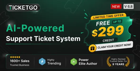 TicketGo v6.7 - Support Ticket System - nulled