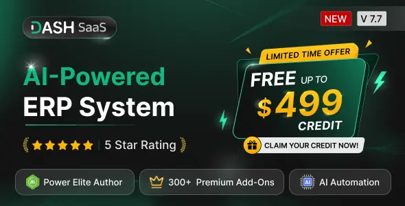 WorkDo Dash SaaS v7.7 - Open Source ERP with Multi-Workspace - nulled
