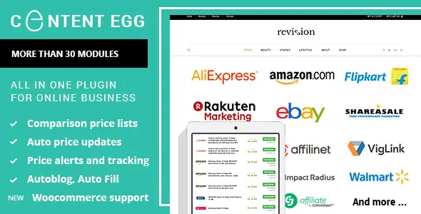 Content Egg  - all in one plugin for Affiliate, Price Comparison