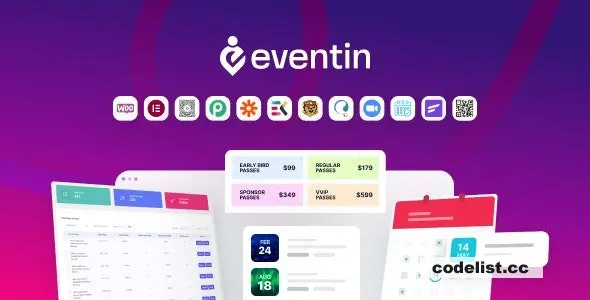 WP Eventin - Events Manager & Tickets Selling Plugin for WooCommerce