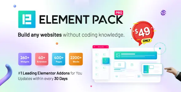 Element Pack v9.8.1 - Addon for Elementor Page Builder