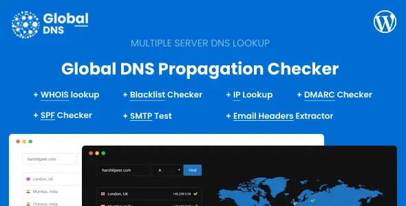 Global DNS v3.3.0 - Multiple Server - DNS Propagation Checker - WP