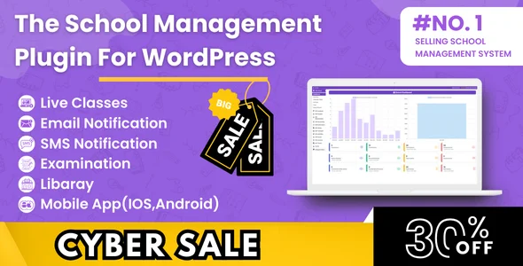 School Management System for Wordpress v1.93.1