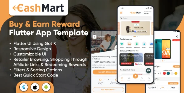 CashMart - Shop & Earn Rewards App Template