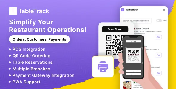 TableTrack v1.2.70 - The Complete SaaS Restaurant Management Solution - nulled