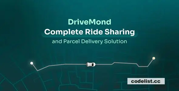 DriveMond - Ride Sharing & Parcel Delivery Solution Scripts
