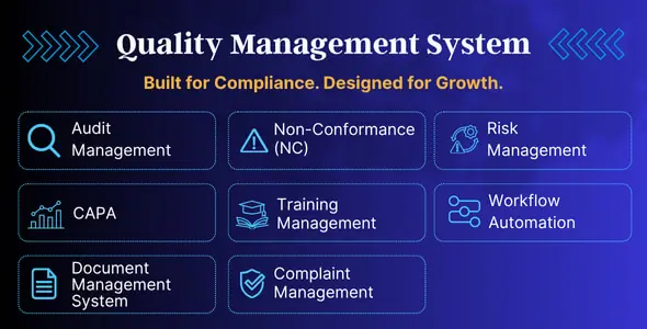 ISO Audit & CAPA Management System — Document Control, Risk, Compliance & Workflow