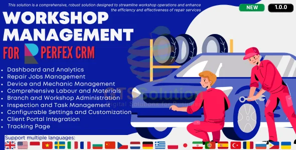 Workshop Management module for Perfex CRM v1.0.0