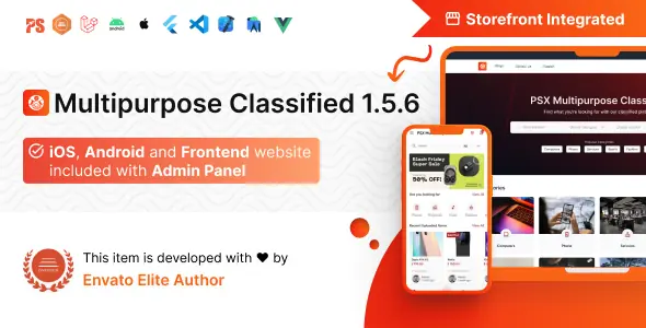 PSX v1.5.6 - Multipurpose Classified Flutter App with Frontend and Admin Panel