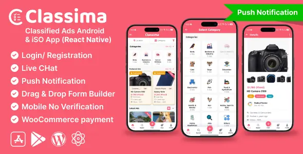 Classima v2.95.11 - Classified ads Android & iOS App